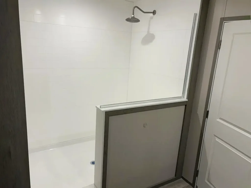 72" glass walk-in shower Image