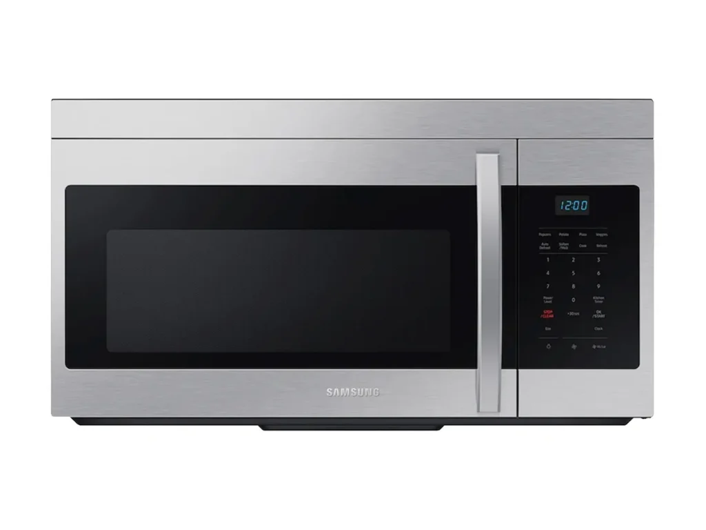 Samsung stainless steel rangehood microwave Image