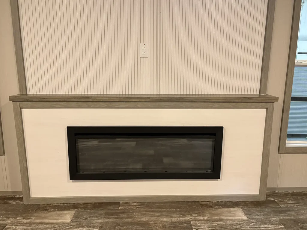 50" electric fireplace black Image